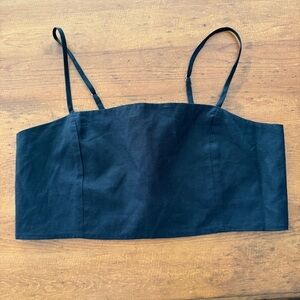 Victoria Secret Swim All Cotton Tie Back Crop Size XS